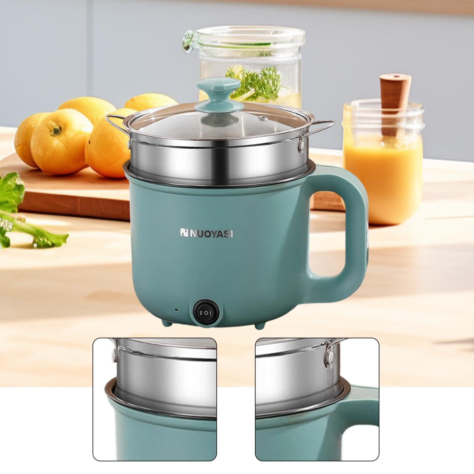Amazon.co.jp : Cosiro 電気ホットポットミニトラベルクッカー（蒸し器